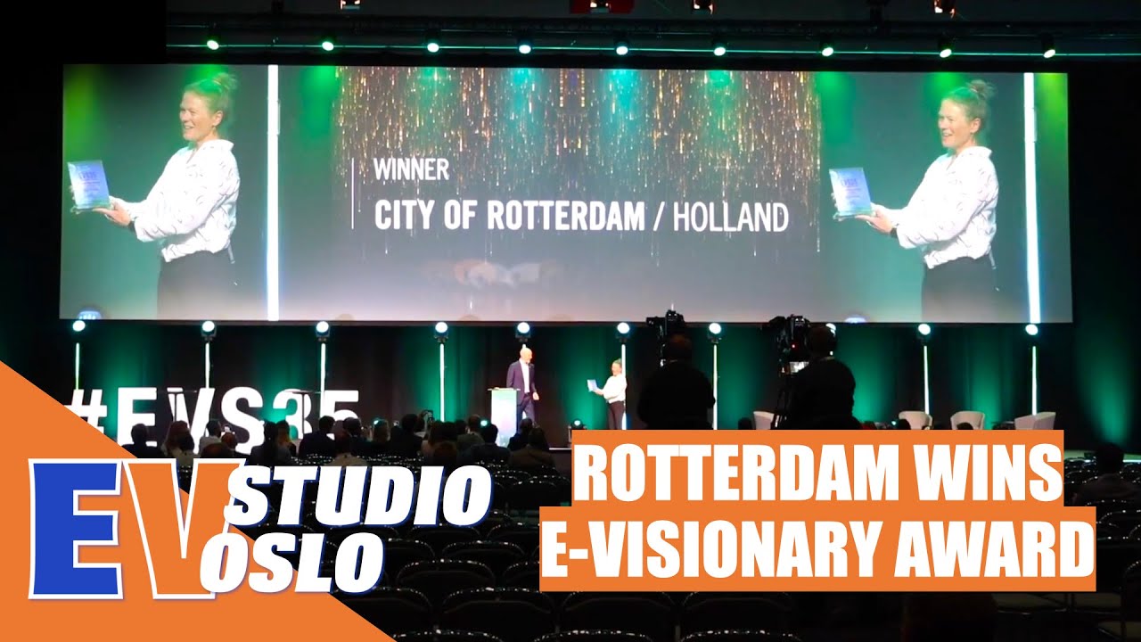 Rotterdam wins E-Visionary Award at EVS35 Oslo | EV STUDIO OSLO
