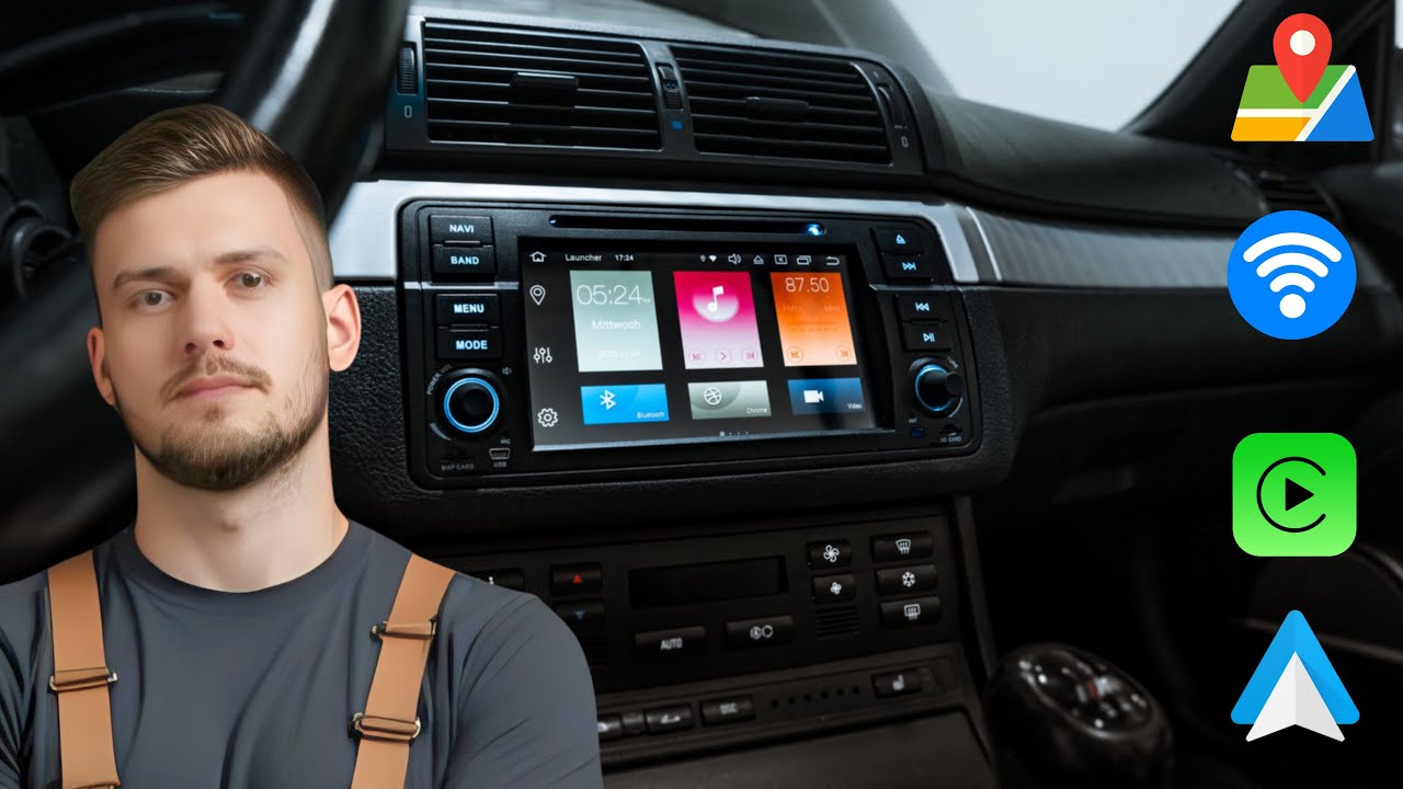 BMW e46 [ Como instalar una RADIO ANDROID AUTO 2 DIN en BMW e46 ] GPS , WIFI , CÁMARA TRASERA ...