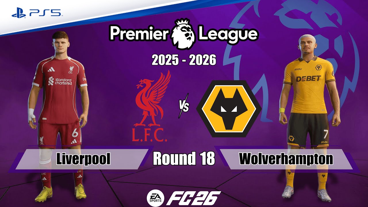 FC 26 - Liverpool vs. Wolves Ft. Kerkez, Andr&eacute;|  Premier League 25/26 | Full Match | PS5&trade;[4K]