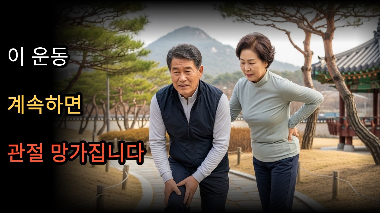 운동 열심히 했는데 관절이 먼저 망가졌습니다