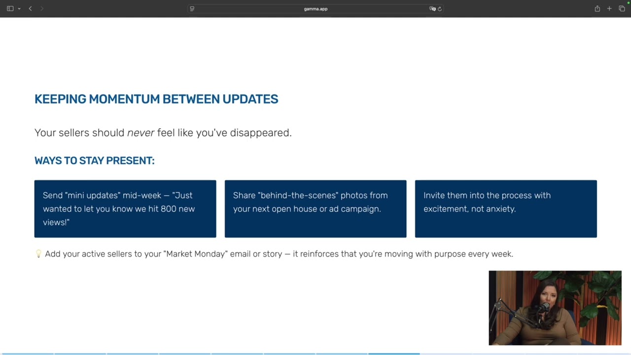 Listing Mastery | Module 4: The Active Listing Experience &mdash; Keeping Sellers Engaged & Confident