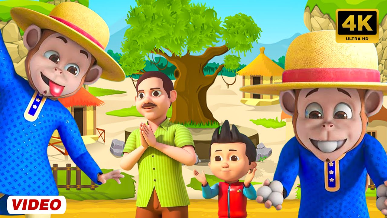 Bandar Mama Pahan Pajama | बंदर मामा पहन पजामा | Rhymes For Kids | MaMa Monkey | Tim Tim Rhymes