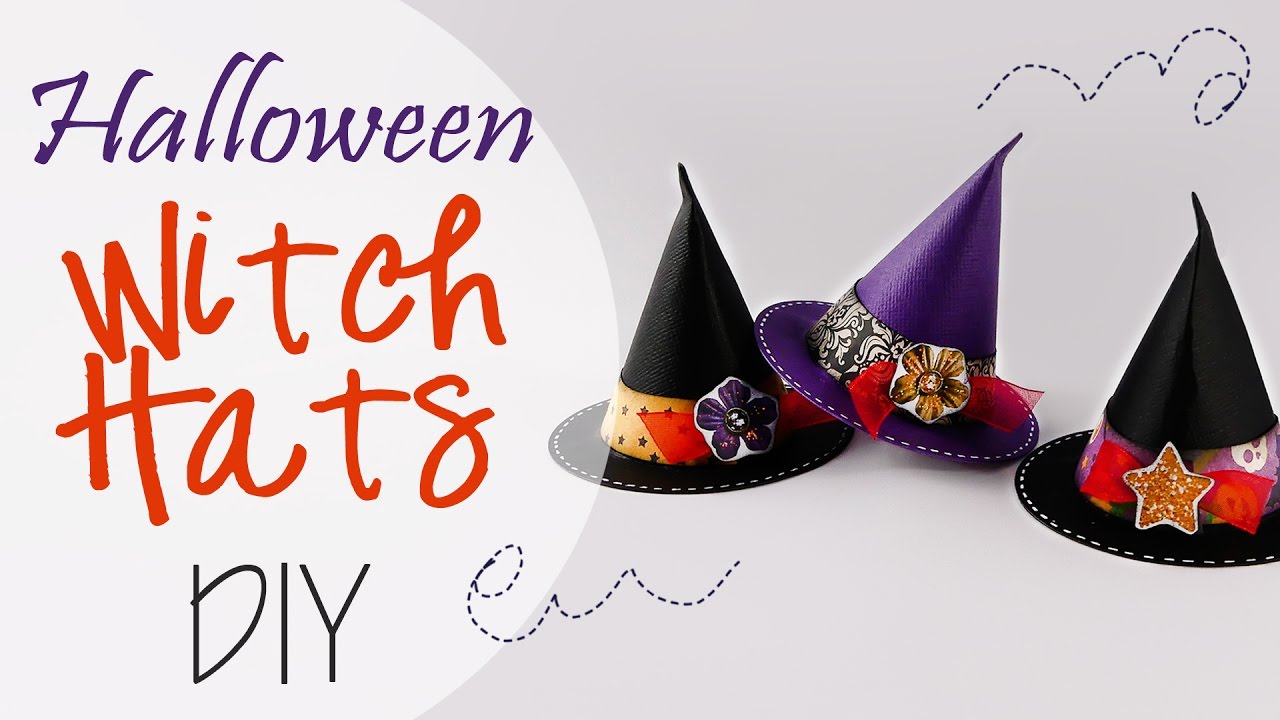 Cappello da strega di Halloween fai da te - Halloween Witch Hats DIY