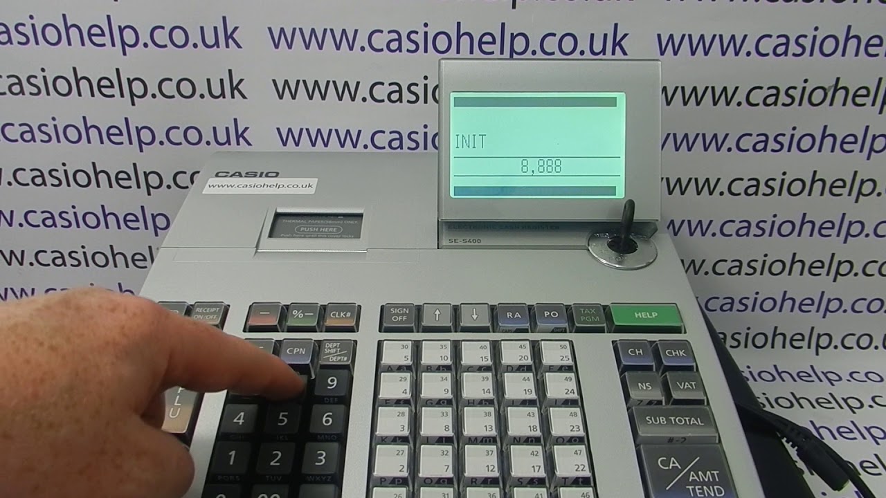 How To Reset All Totals On The Casio SE-S400 / SE-S800 / PCR-T500 / PCR-T520 Cash Register