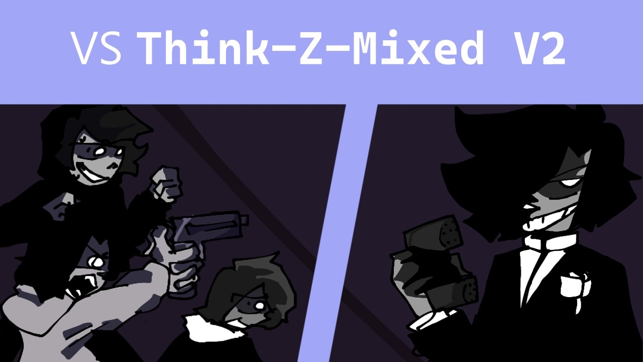 Friday Night Funkin' VS Think Z Mixed V2 Playthrough  (FNF MOD)