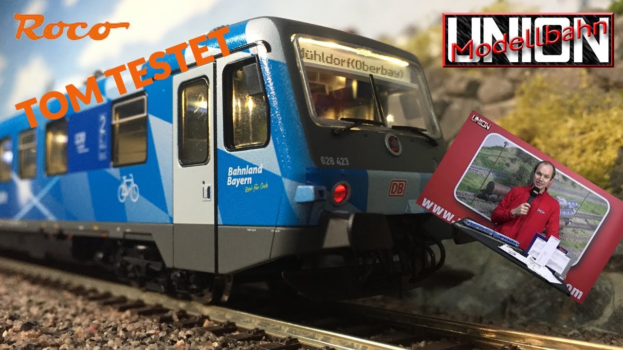 Produktvorstellung: Dieseltriebzug BR 628.4 Bahnland Bayern DB AG - Roco - Spur H0 Digital mit Sound