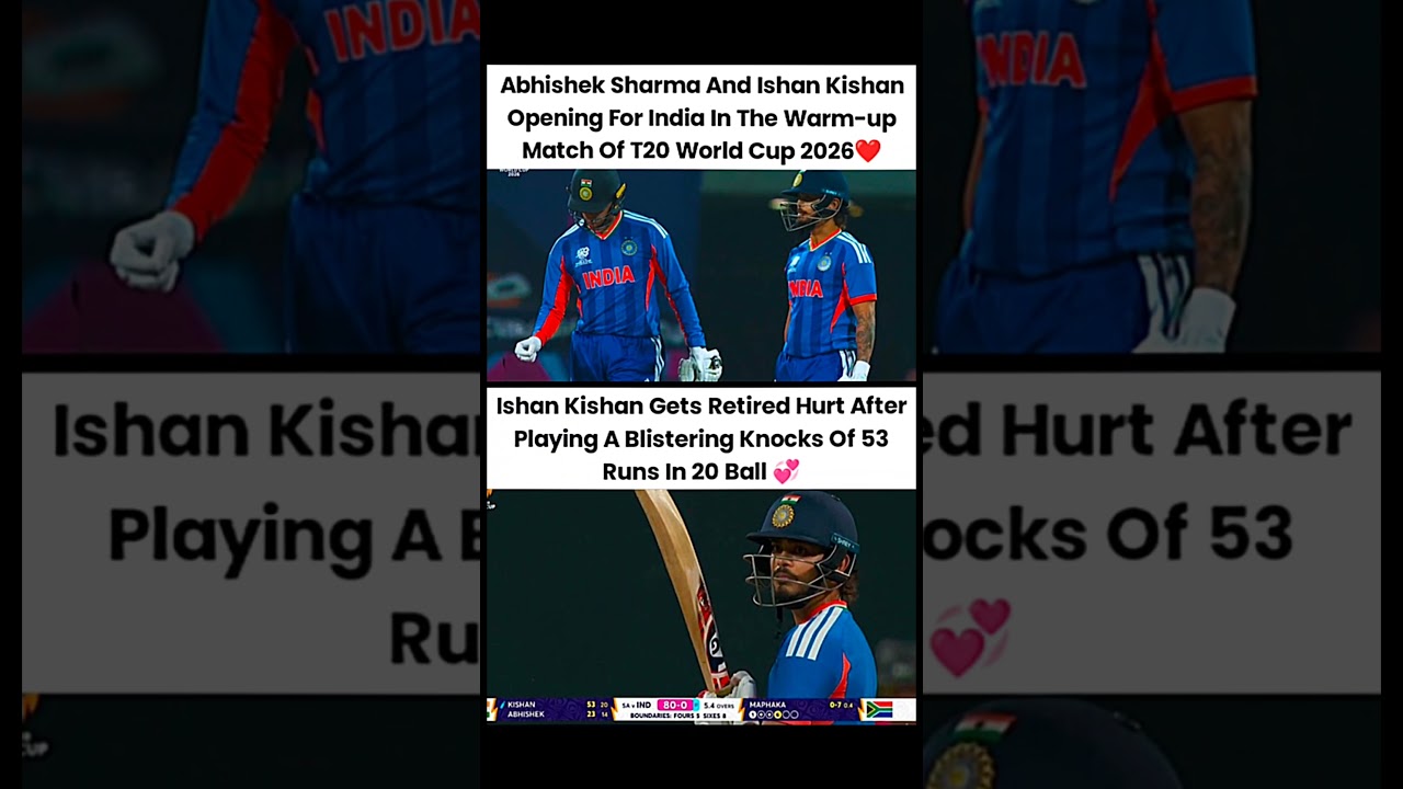 Abhishek Sharma and Ishan Kishan opening for India in the T20 World Cup #cricket#shorts#cricketlover