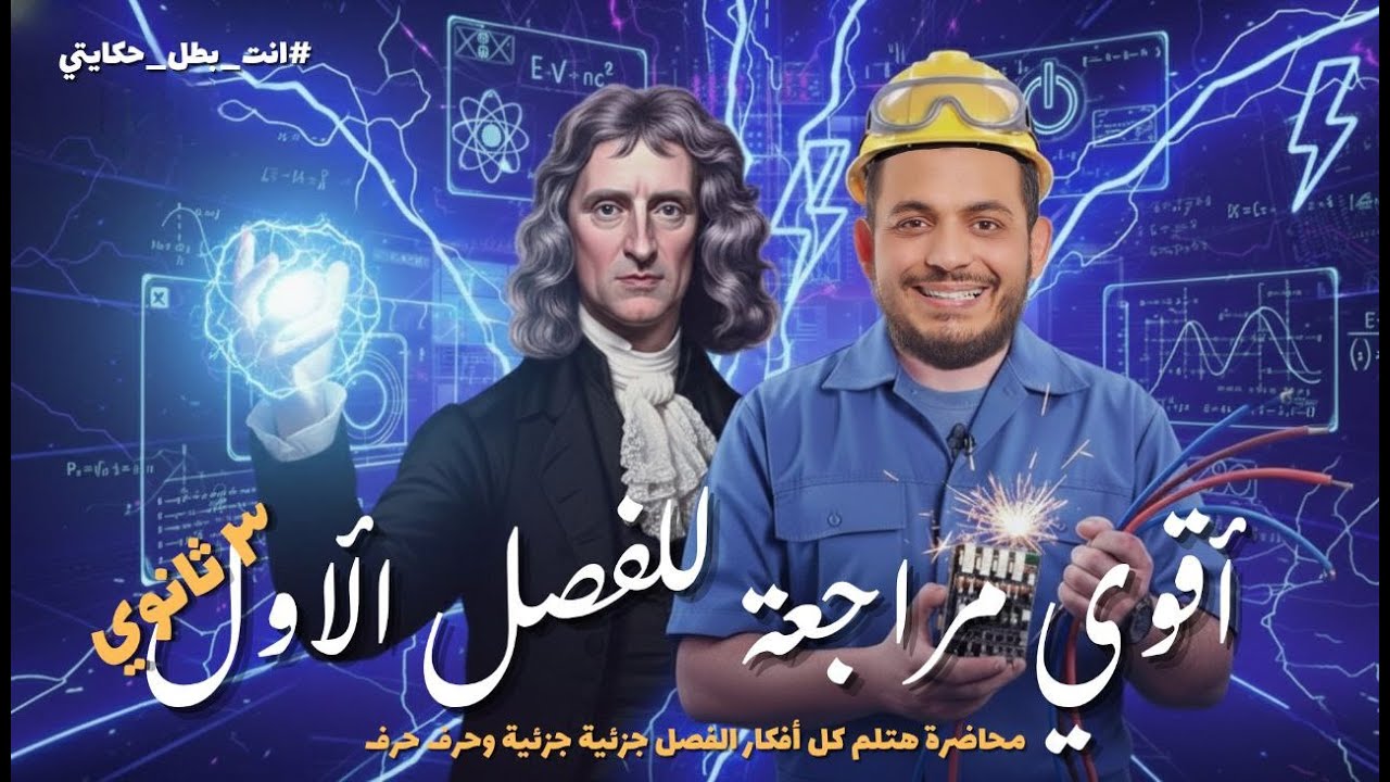 أقوى مراجعة فيزياء 3 ثانوي 2026 | زتونة الفصل الأول بالكامل حل وشرح وتركات تبهرك