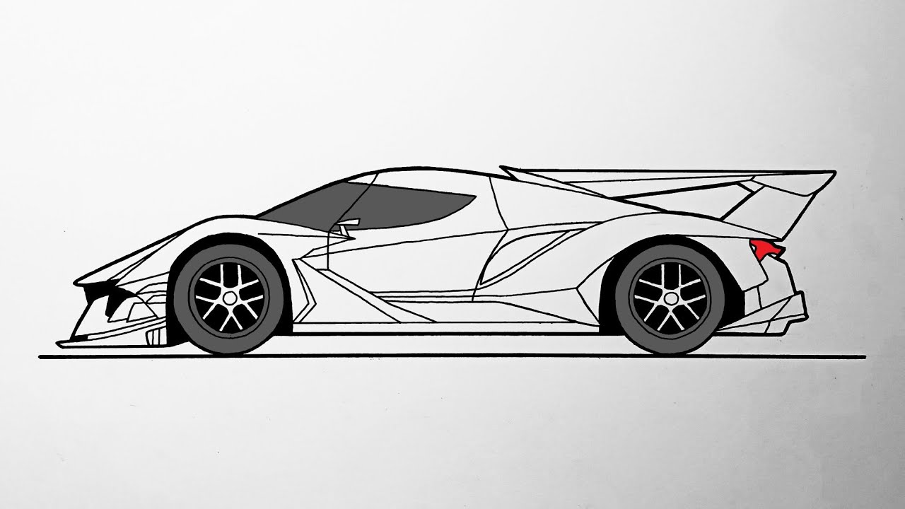 How to draw a sports car - Apollo Intensa Emozione