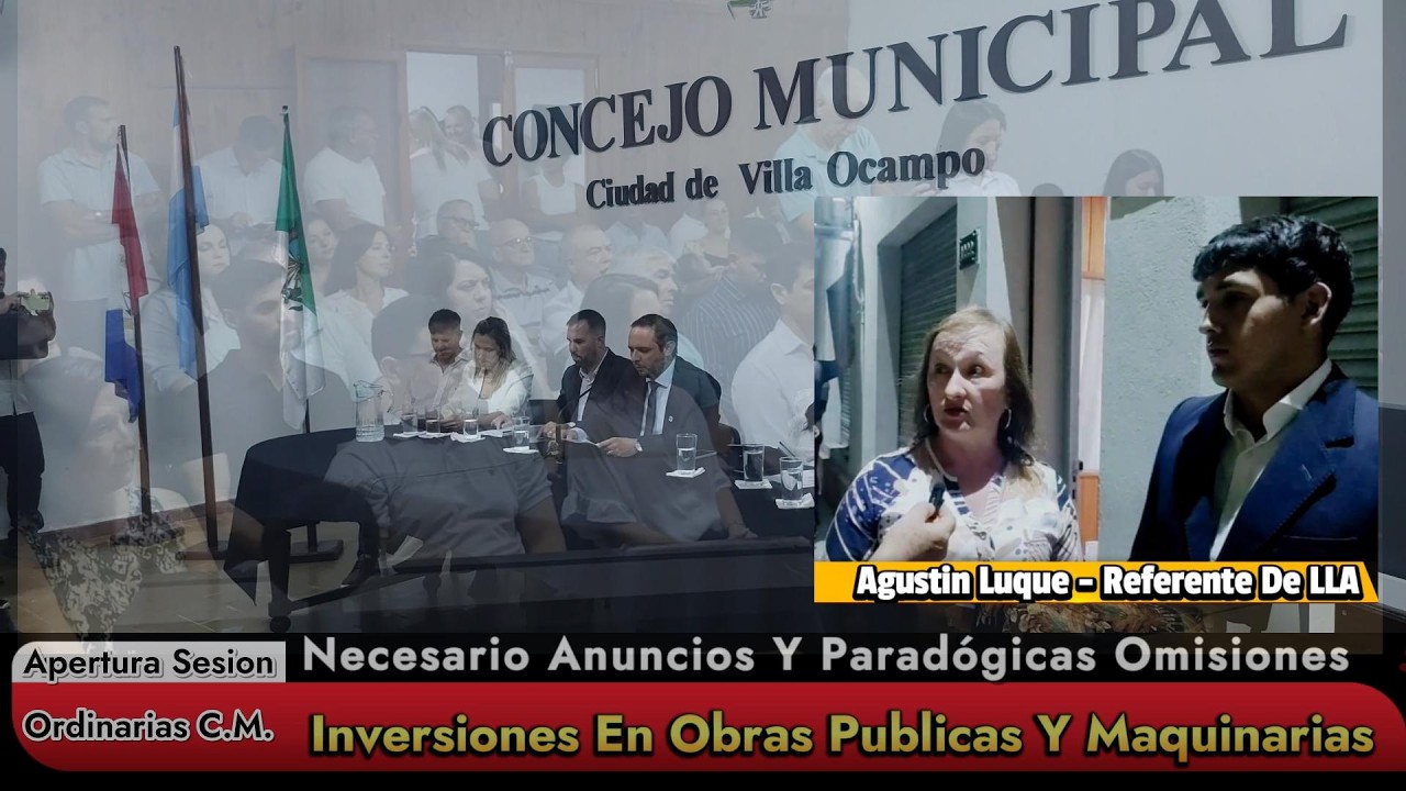 Apertura Sesiones Ordinarias Concejo Municipal. Mucho Jaaukanigas Poca Industria