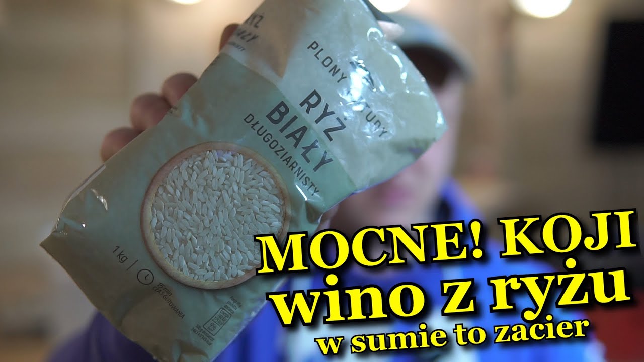 MOCNY! zacier wino z ryżu koji