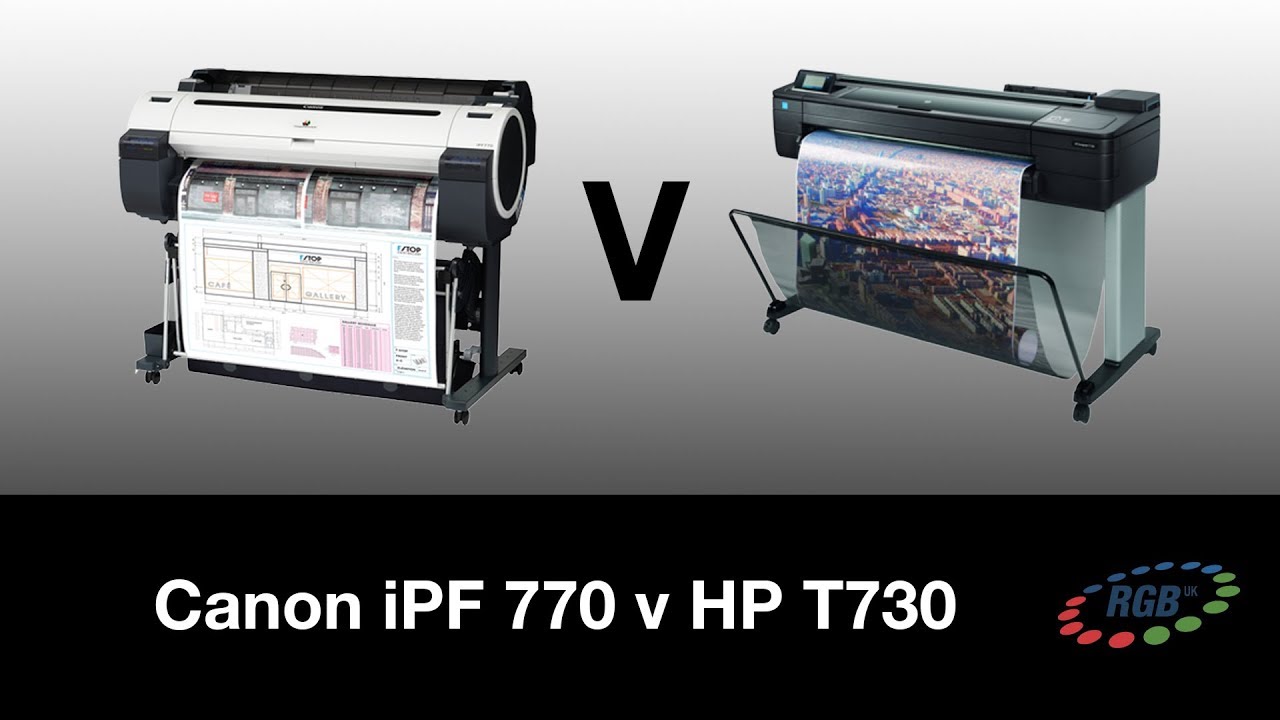 CANON iPF770 Vs HP T730