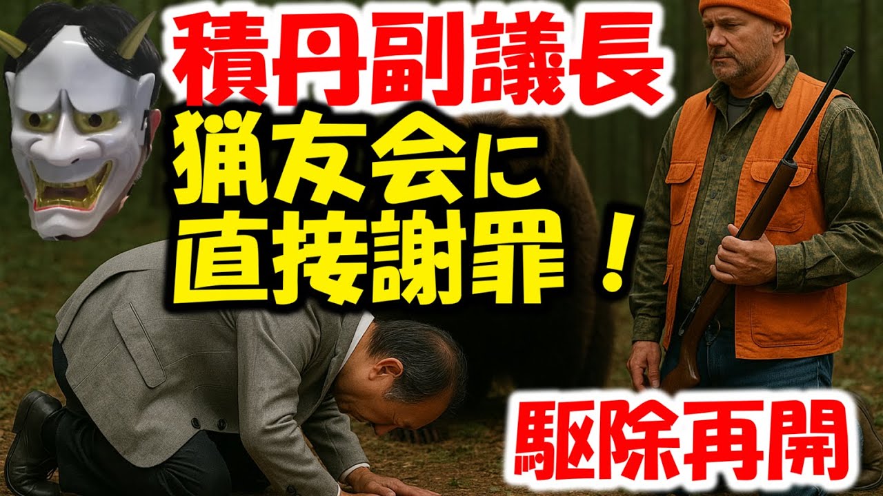 【緊急動画】積丹町海田一時副議長、猟友会に直接謝罪で、熊駆除再開へ