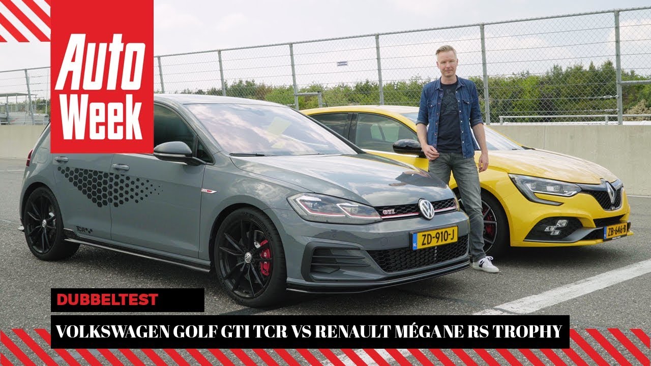 Volkswagen Golf GTI TCR vs Renault Mégane RS Trophy - AutoWeek Dubbeltest - English subtitles