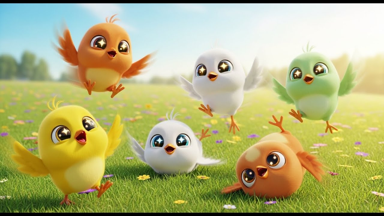 Five Little Chick Pals Cheep Cheep Cheep | Fluffy Farm Song & Nursery Rhymes---