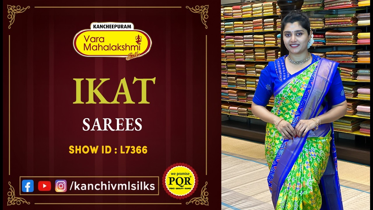 Ikat Sarees Collection | WhatsApp Number 89 0001 0002 | Kancheepuram Varamahalakshmi Silks LIVE
