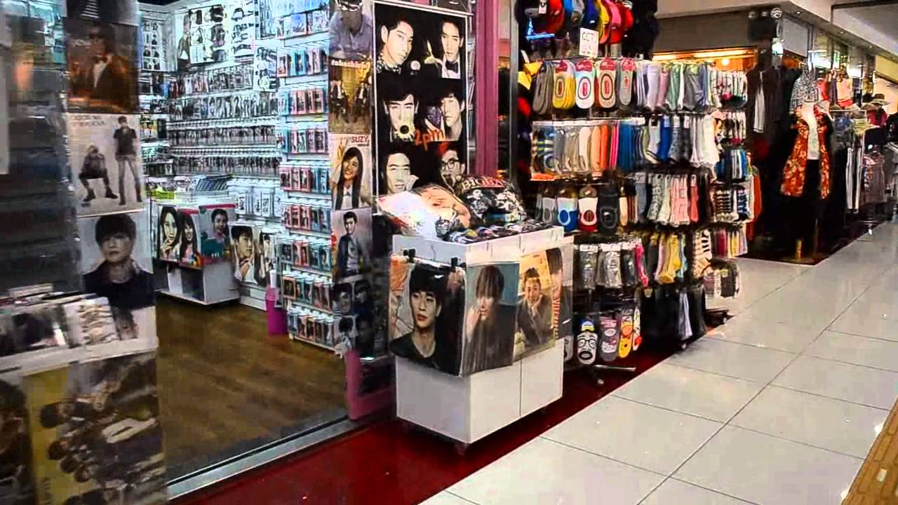 Shopping for k-pop stuff in Myeong-dong, Seoul