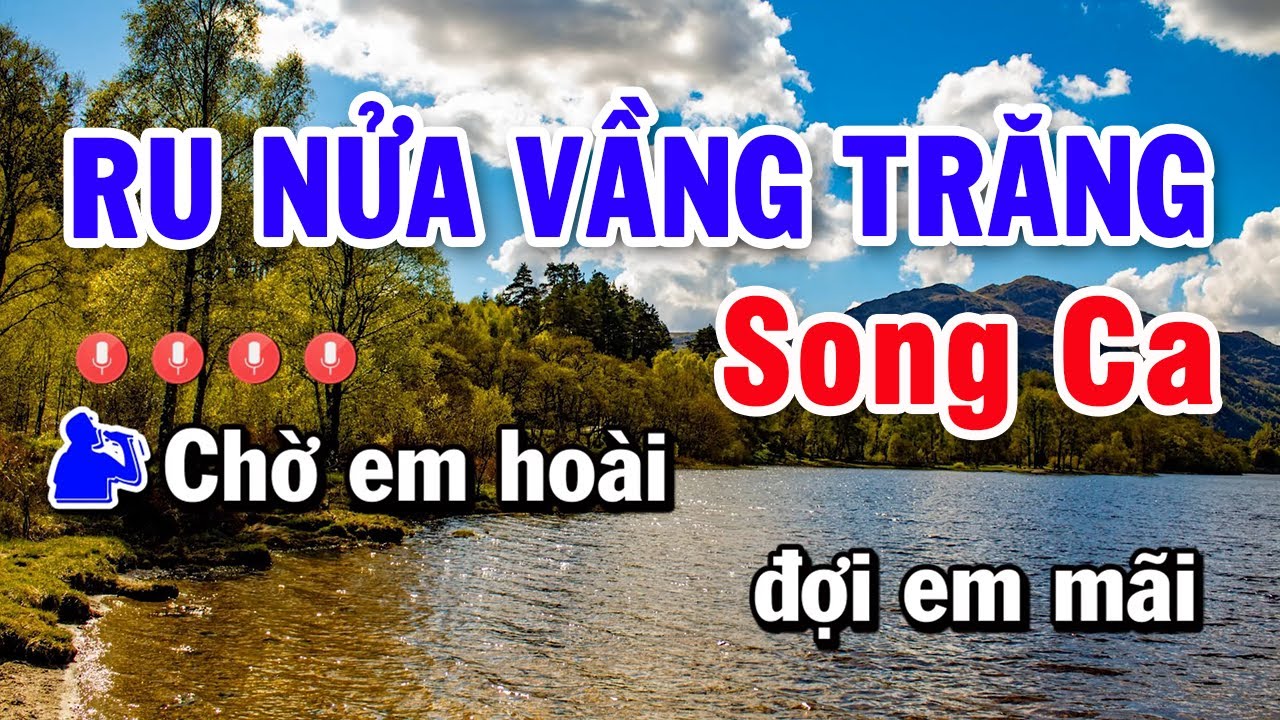 Karaoke Ru Nửa Vầng Trăng Song Ca Nhạc Sống 2023 | Karaoke Bảo Kim