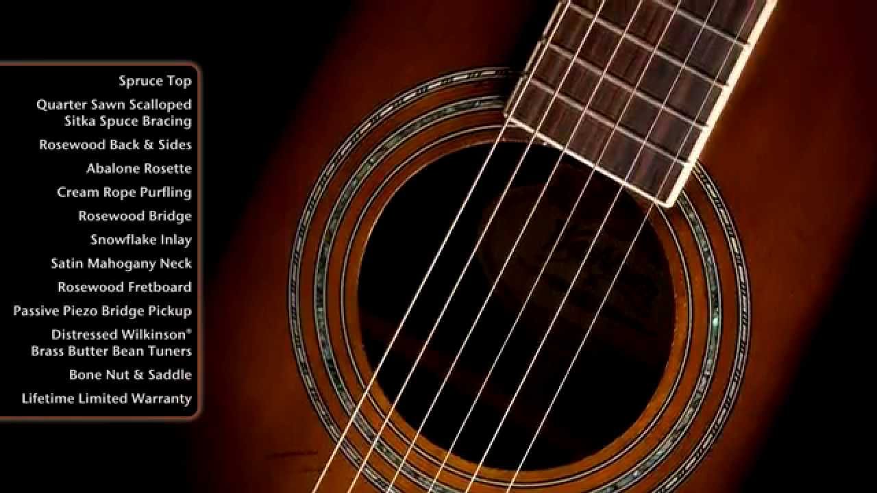 Washburn WJ130EK Jumbo Acoustic-Electric Guitar Video Demo