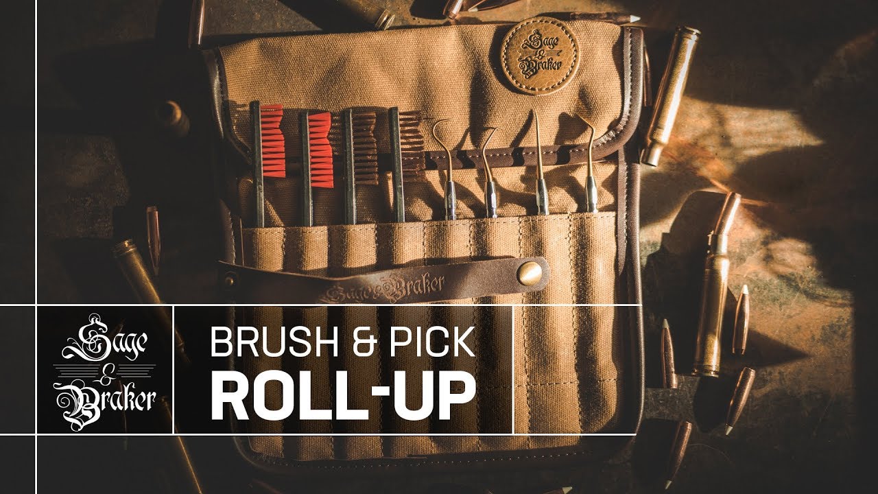Sage & Braker's Brush & Pick Gun Cleaning Roll-Up