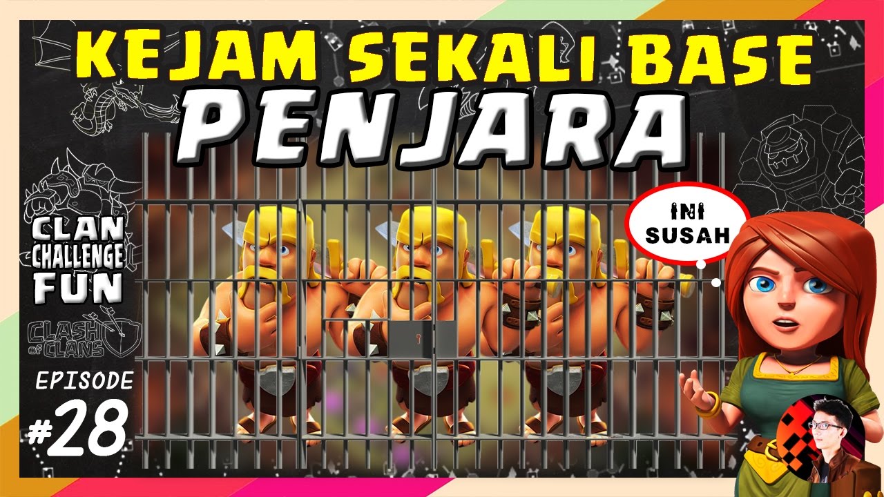 BASE PENJARA ITU KEJAM! | CLAN CHALLENGE FUN #28