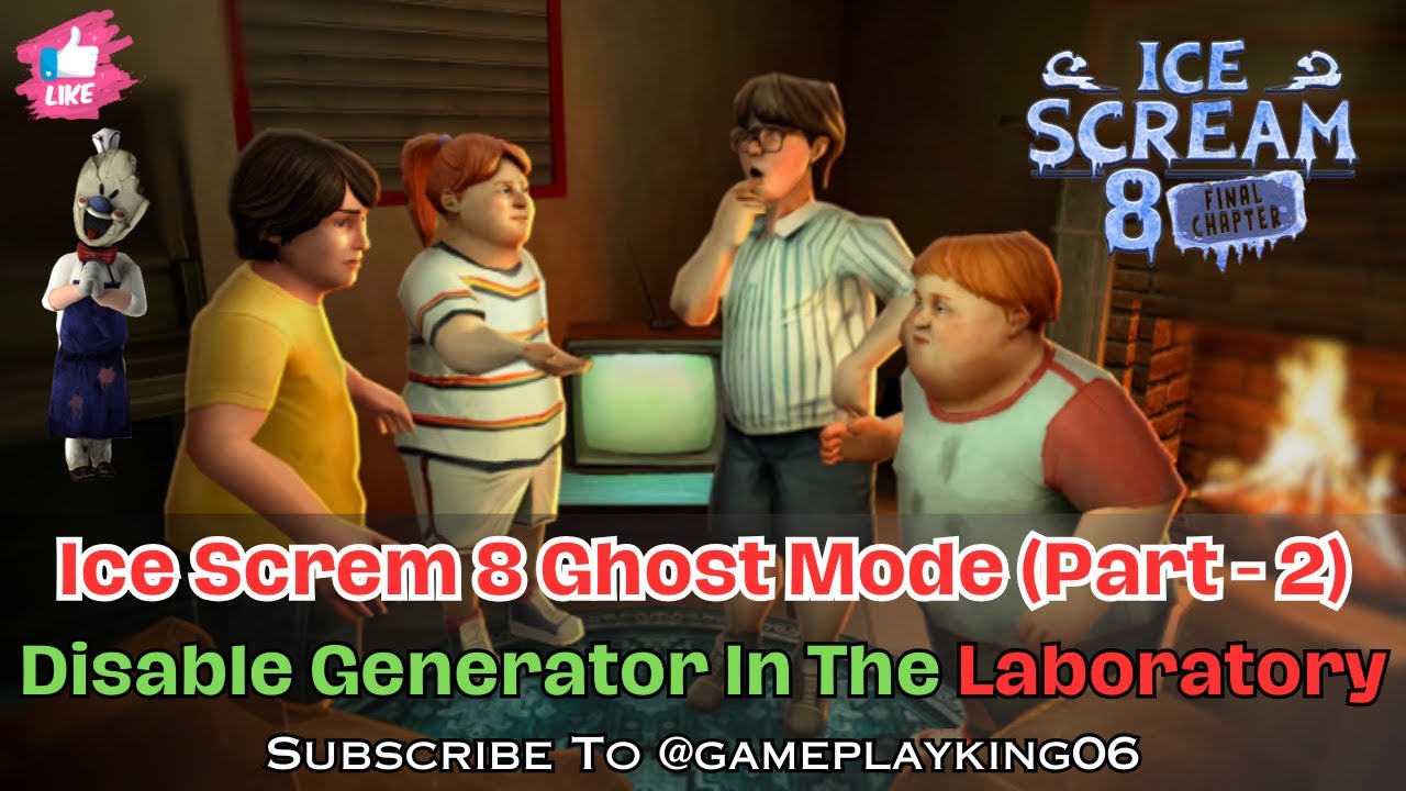 Ice Scream 8 - Final Chapter Ghost Mode - Gameplay | Part - 2 | Laboratory | Keplerians #icecream8