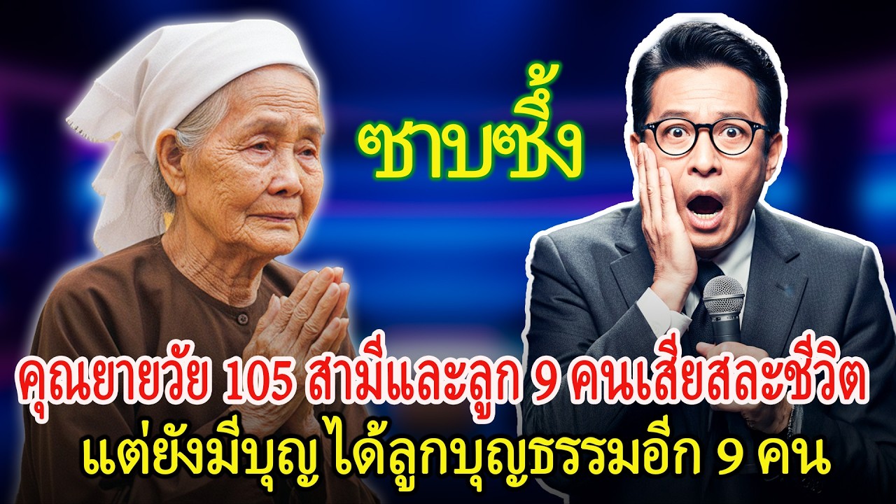 คุณยายวัย 105 ปี สามีและลูก 9 คนเสียสละชีวิต — แลกกับการรับเลี้ยงลูกบุญธรรมผู้กล้าหาญ 9 คน