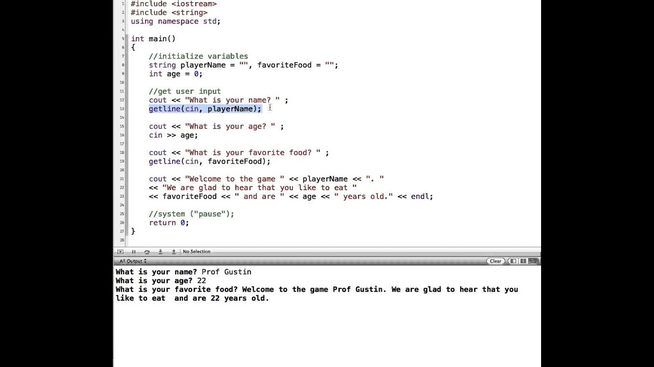 C++ Extraction Operator, getline and cin.ignore()