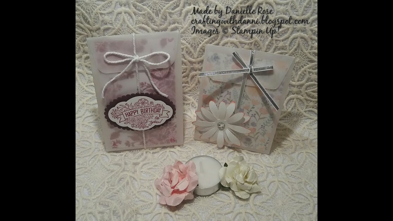 Gift bag punch board project.