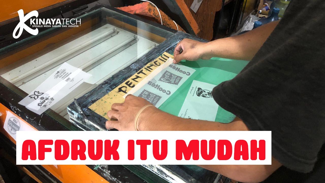 AFDRUK SCREEN LEBIH MUDAH DENGAN MESIN INI!!