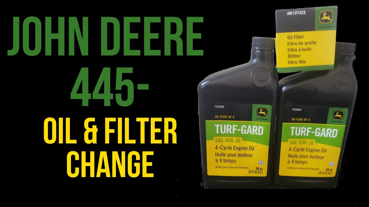 Замена масла John Deere 445 AM107423