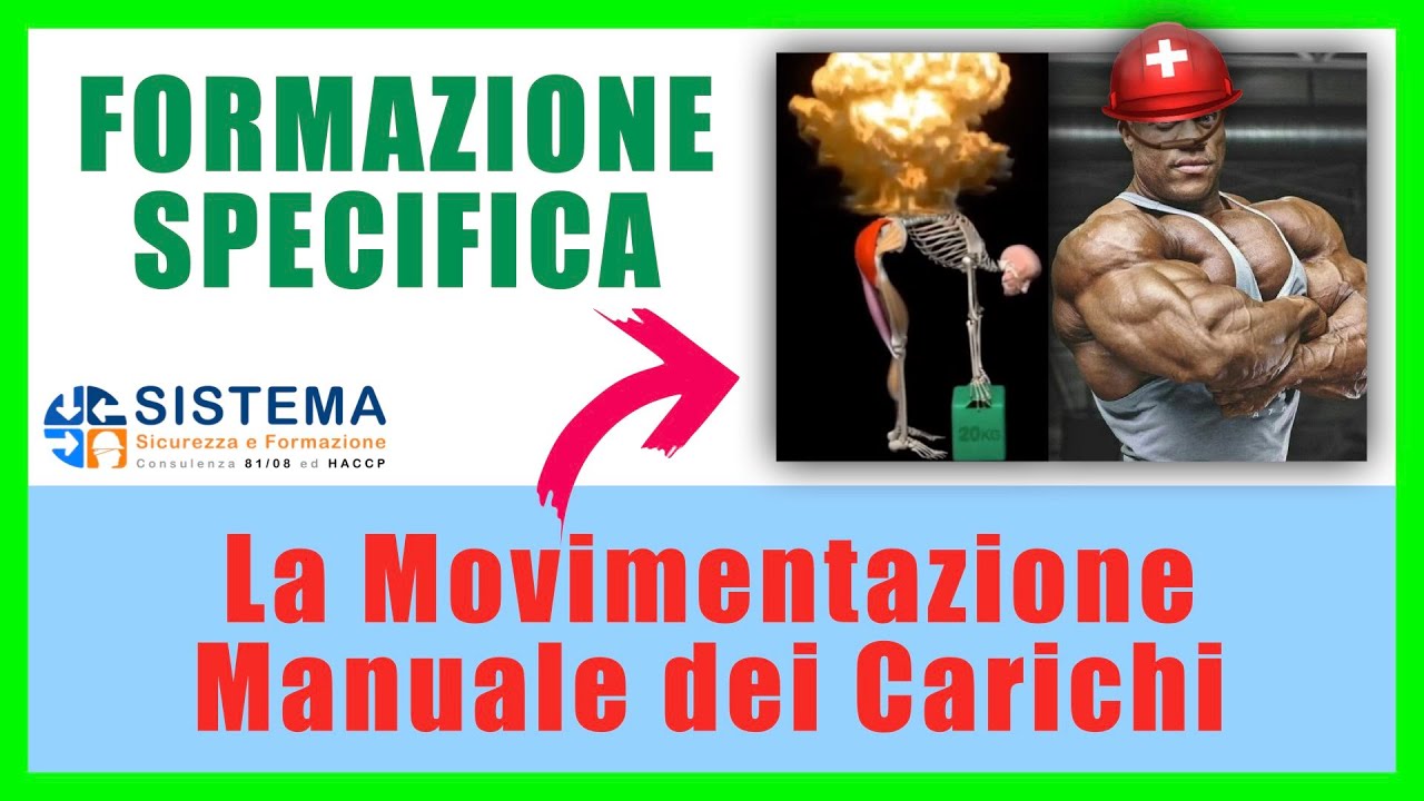 💪🏻 La Movimentazione Manuale dei Carichi sul lavoro 🏋🏻🏋🏽‍♂️🏋🏿‍♀️