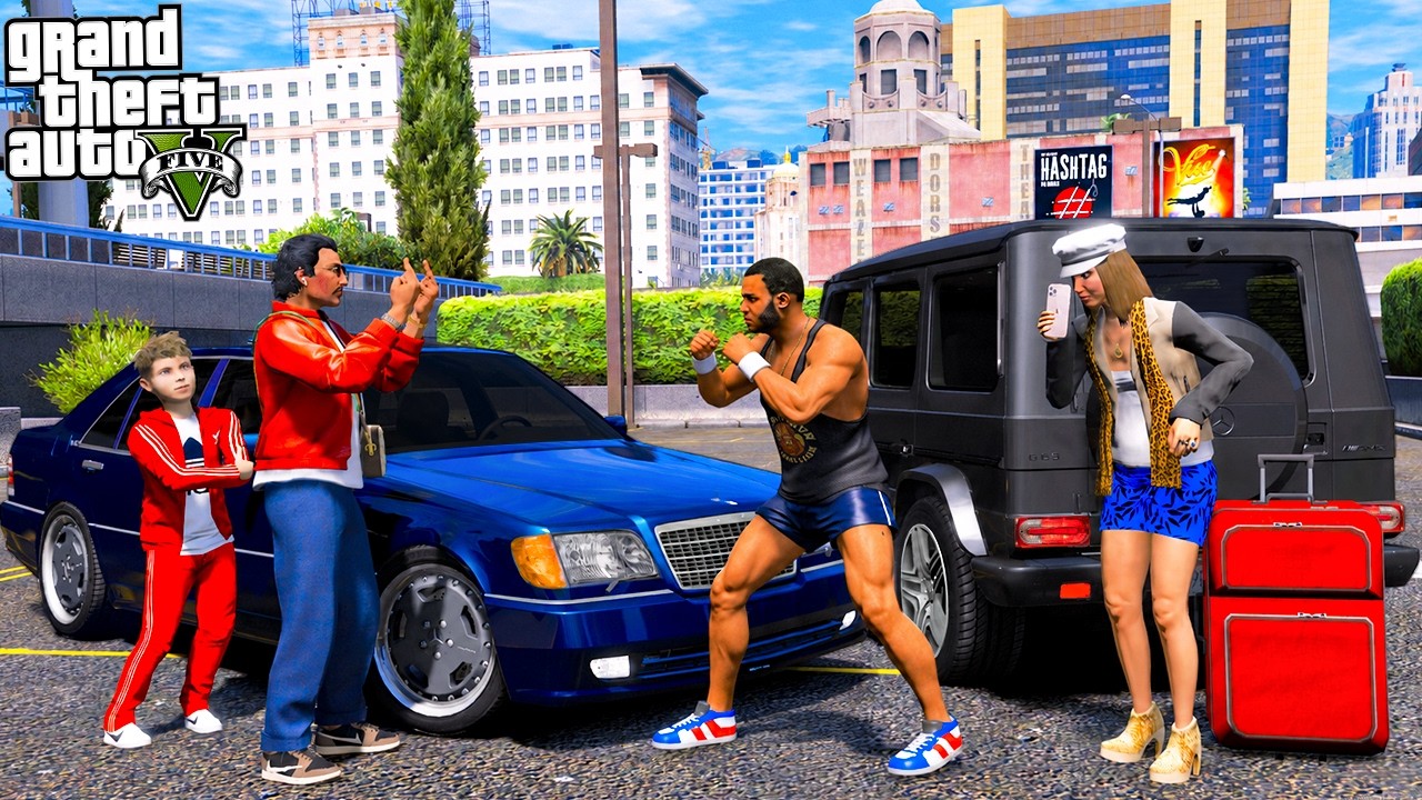 ОТЕЦ И СЫН В GTA 5 - ДРАКА С НОВЫМ ПАРНЕМ МОЕЙ БЫВШЕЙ! МОЕГО СЫНА ГАВРИКА ХОТЯТ ПОХИТИТЬ!? 🌊ВОТЕР