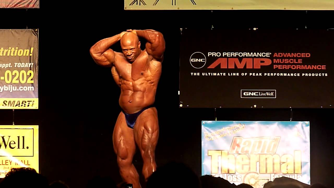 April 2010 Empire Classic Body Building Marcus Haley Guest Posing