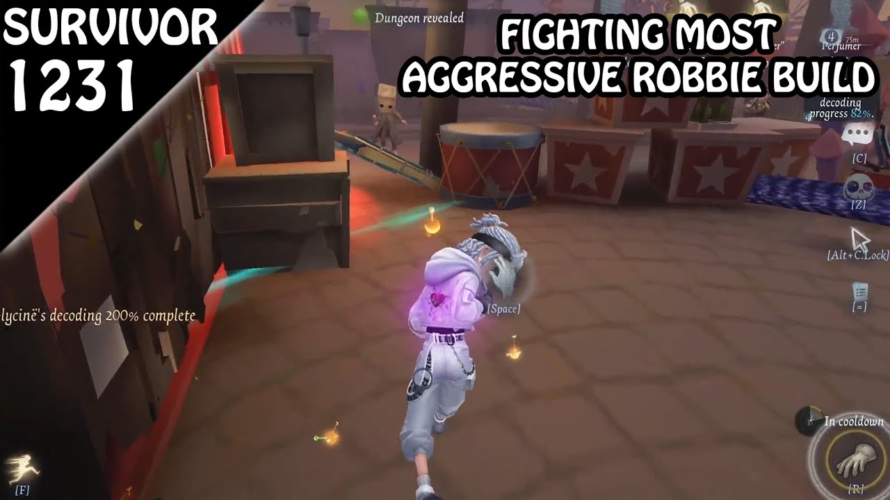 Fighting Most Aggressive Robbie persona - Survivor Rank #1231 (Identity v)