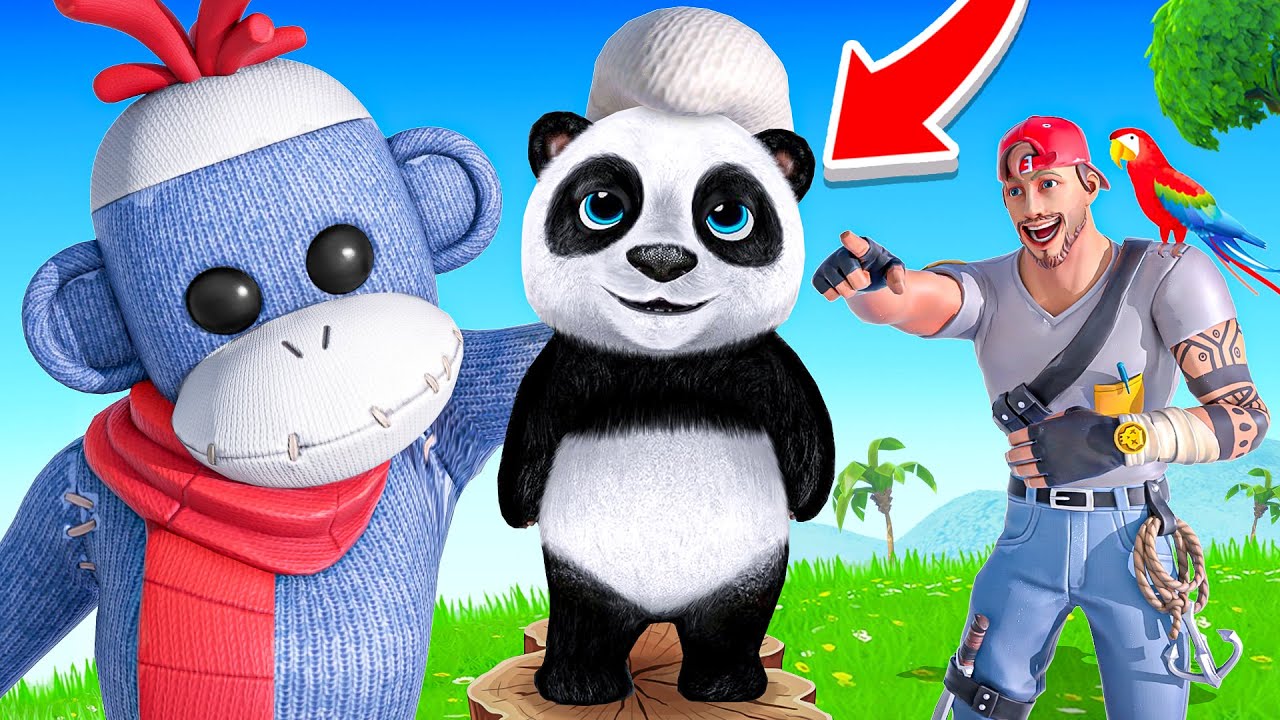 LUDO a un NOUVEAU AMI PANDA sur FORTNITE