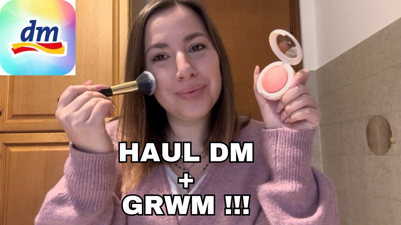 HAUL SHOPPING DM + GRWM!!! • Provo Novità Make Up Essence e Catrice 💄