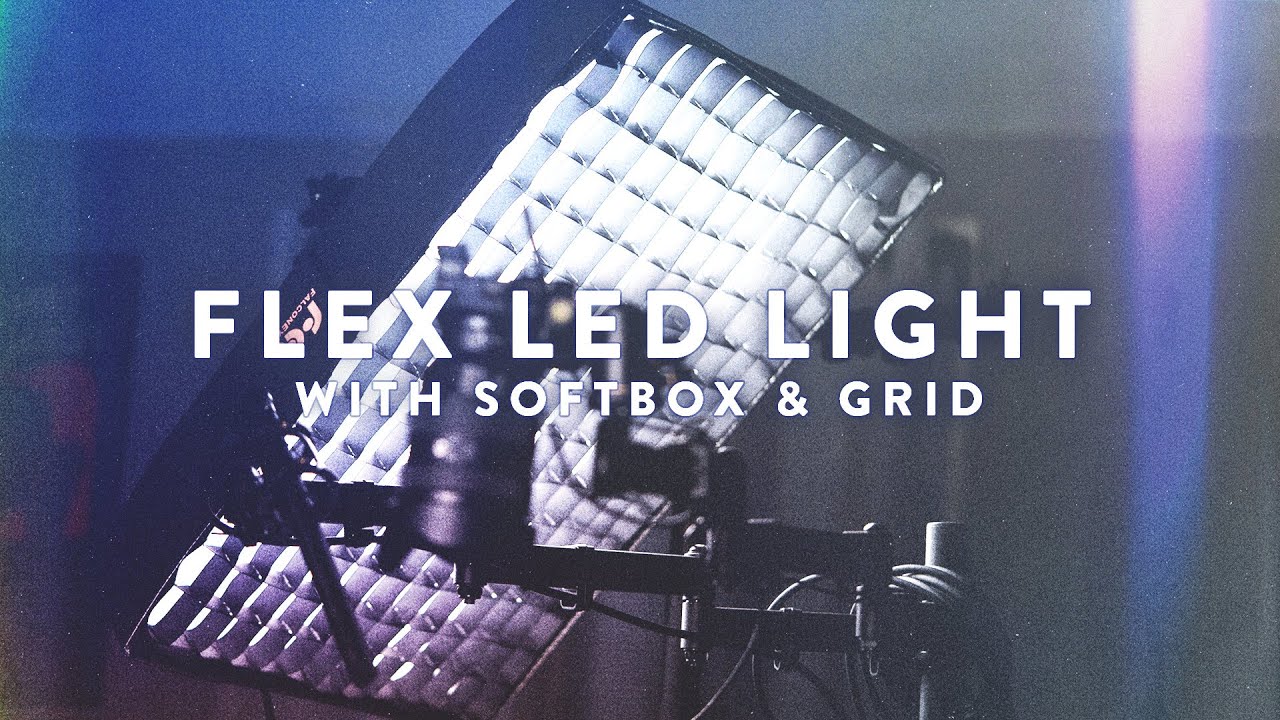 Flexible LED Light WITH Softbox, Diffusion & Grid?! Falcon Eyes RX-18TDX II Review