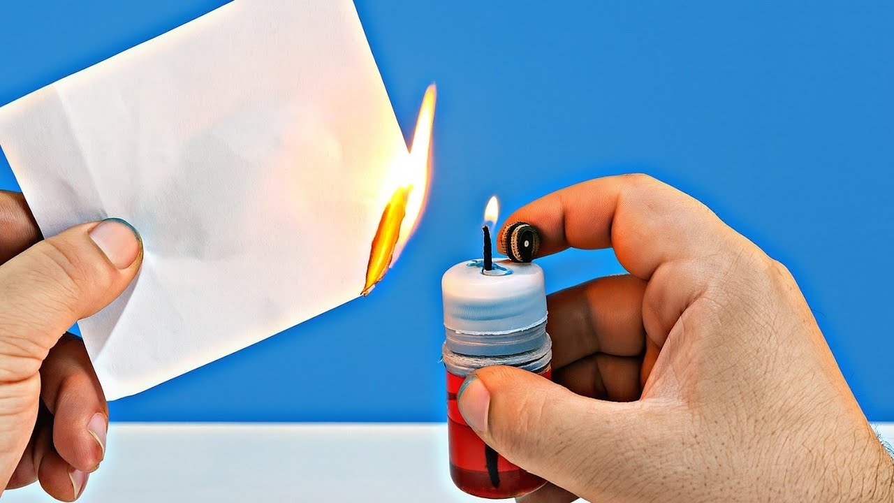 DIY Mini Lighter Experiment | Handmade Fire Spark Project