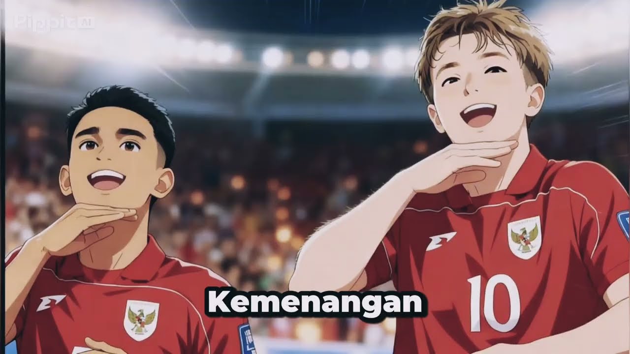 Indonesia vs Bahrain Anime full version 🔥🇮🇩🏆