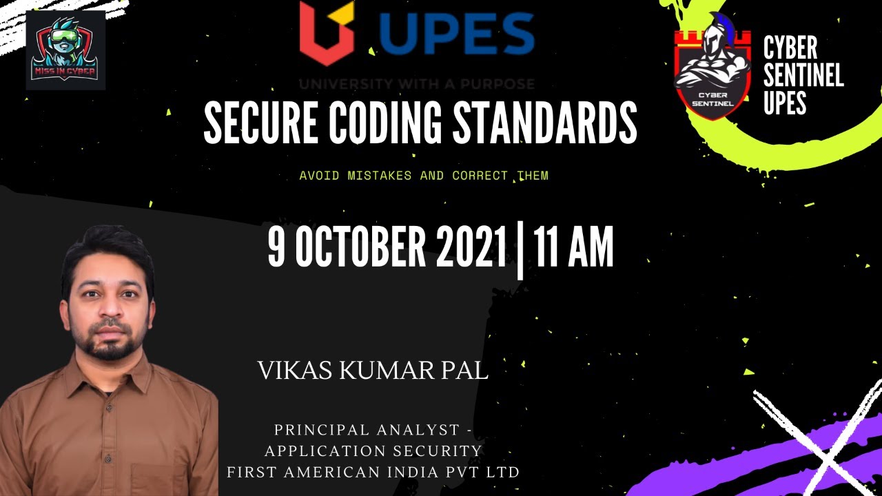 CSAM 2021 - SECURE CODING STANDARDS : AVOIDING MISTAKES AND CORRECT THEM