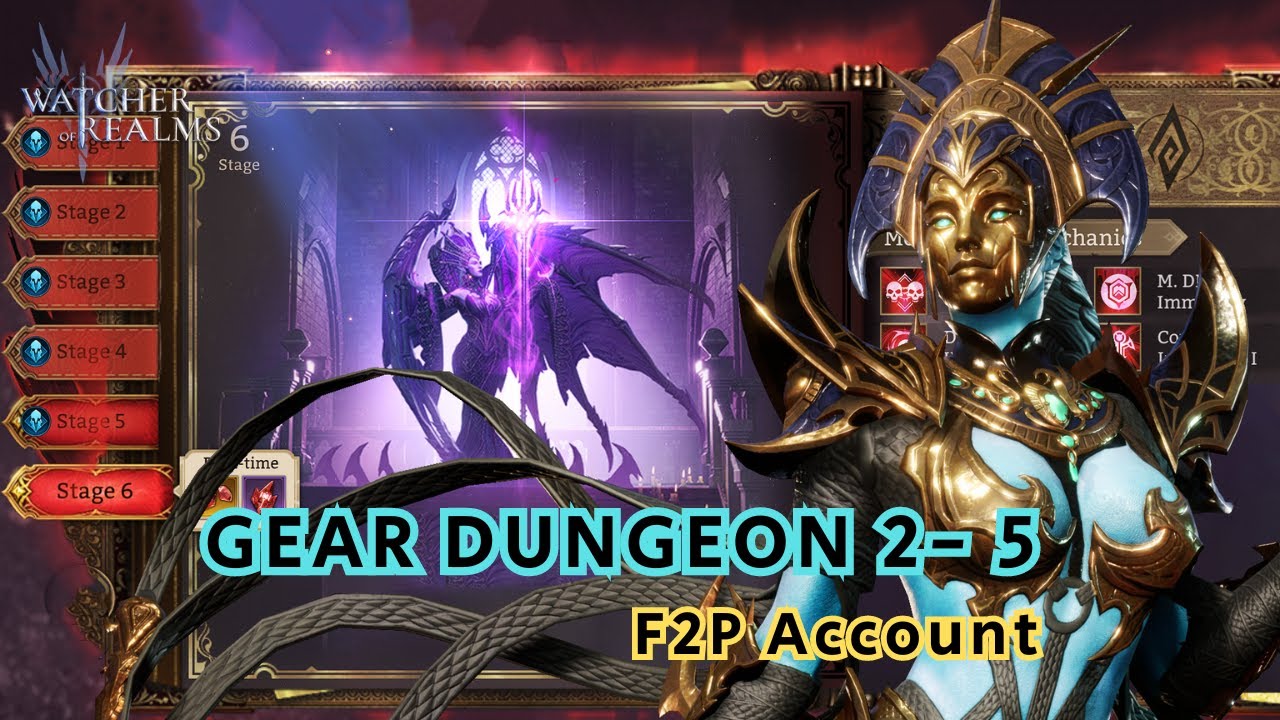 Watcher Of Realms | Gear Dungeon 2, этап 5 [бесплатный аккаунт]