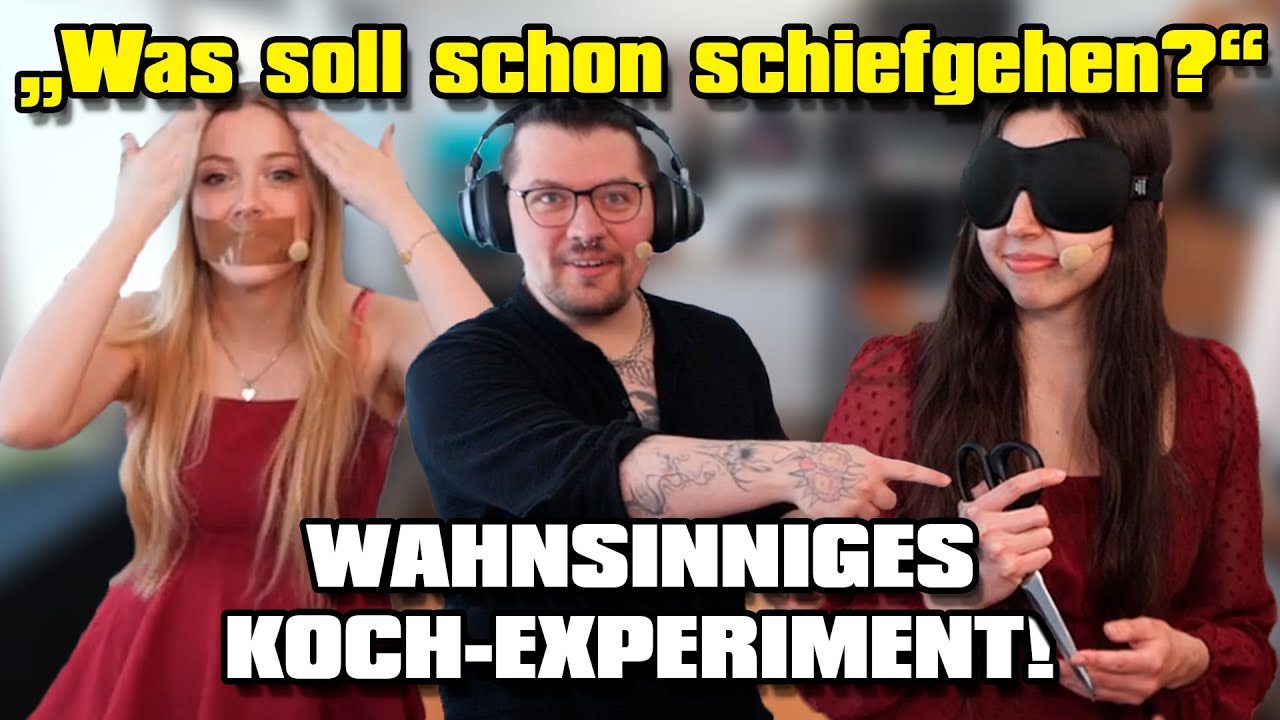DAS KOCH-EXPERIMENT des WAHNSINNS!😭 (Blind, taub, stumm) mit Bonjwa und LillyTheChilly