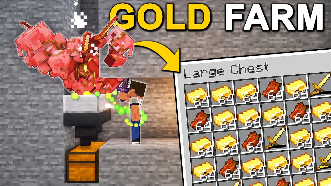 EASIEST Gold Farm in Minecraft 1.21+ (Tutorial)