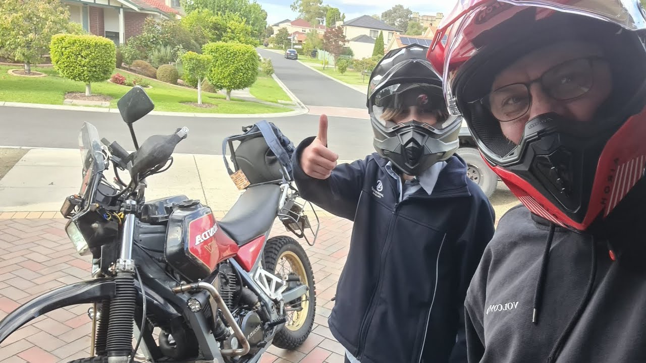 Honda XLV750R let's ride.... new lithium arrived.