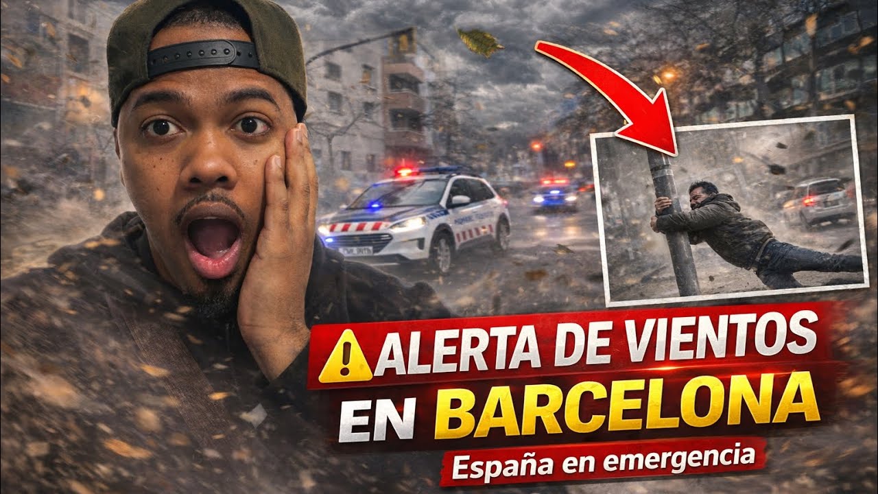 🚨 &iexcl;BARCELONA EN PELIGRO! Vientos extremos causan caos en la ciudad