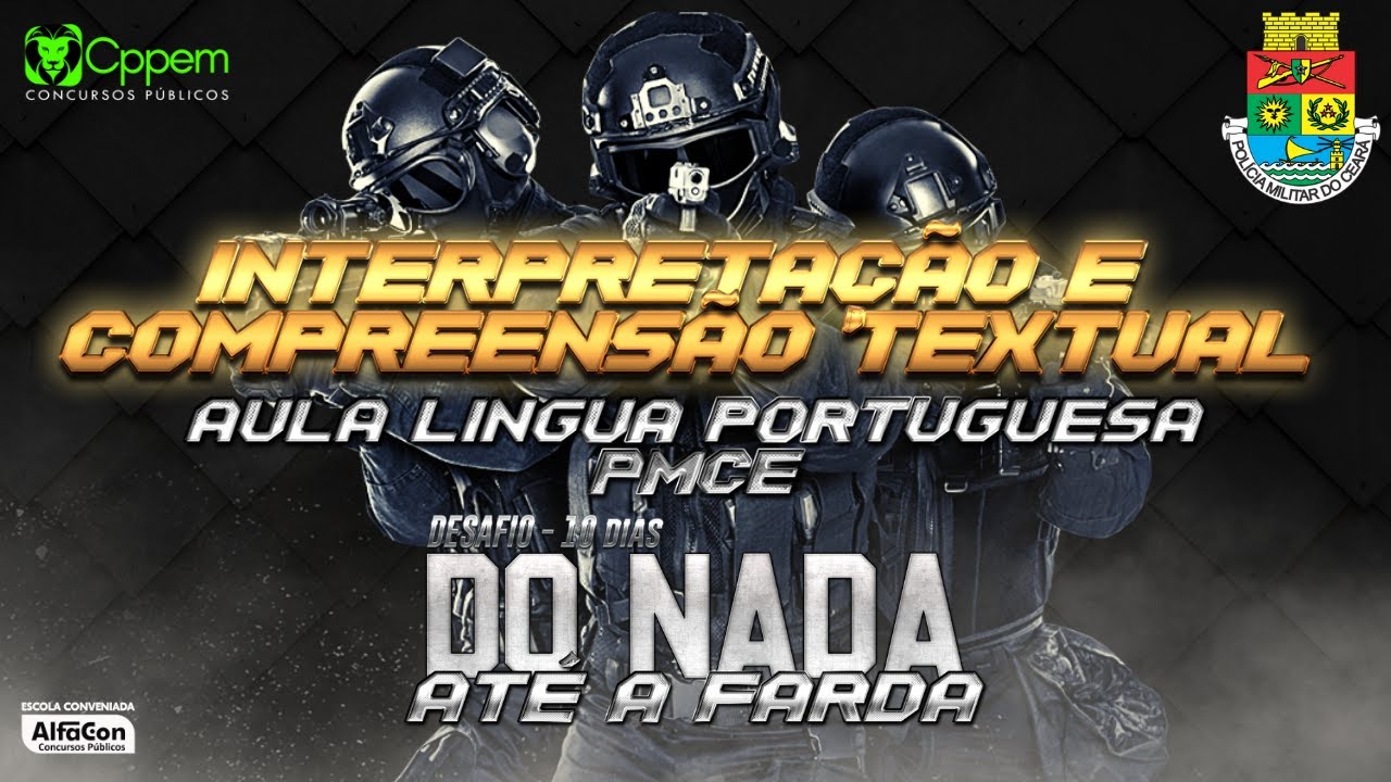 Aula Lingua Portuguesa - PMCE - Interpretação e Compreensão Textual