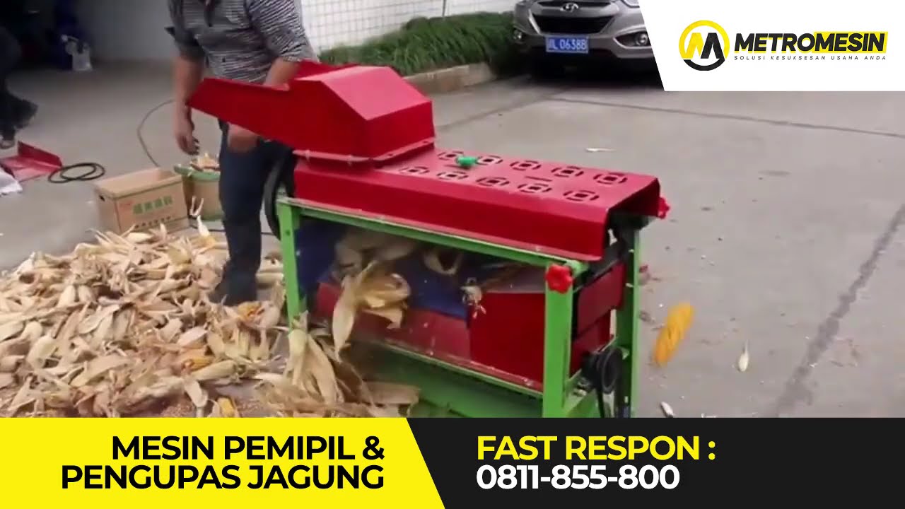 Mesin Pemipil & Pengupas Jagung (up to 3000kg/jam)