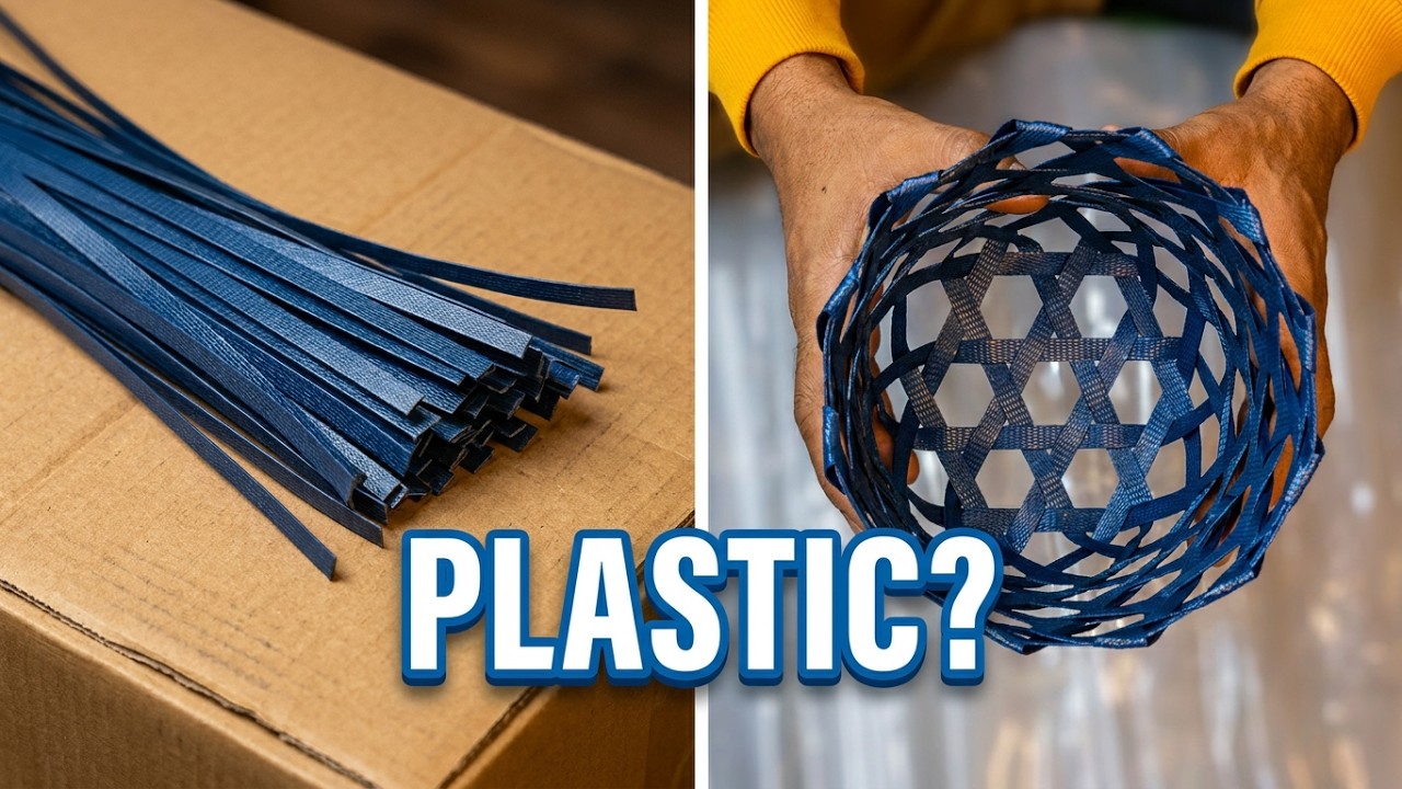 فيديو تعليمي 3 - إصنع بنفسك سله بالبلاستيك colorful creations making Baskets from upcycled plastic
