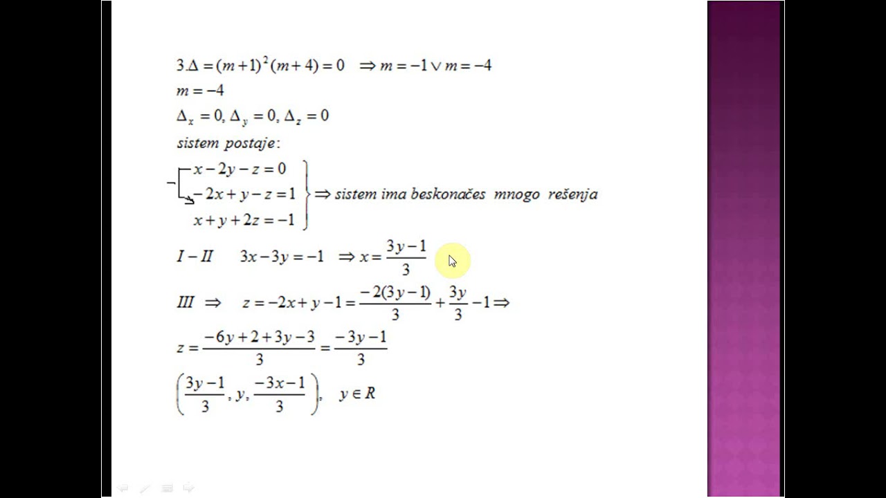 PRIMER PISMENOG ZADATKA III RAZRED-prirodno matematički smer gimnazije 1 deo